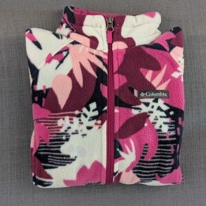 Colombia Girls 'Benton Springs' Fleece Jacket, Multi-colored , Size 10-12